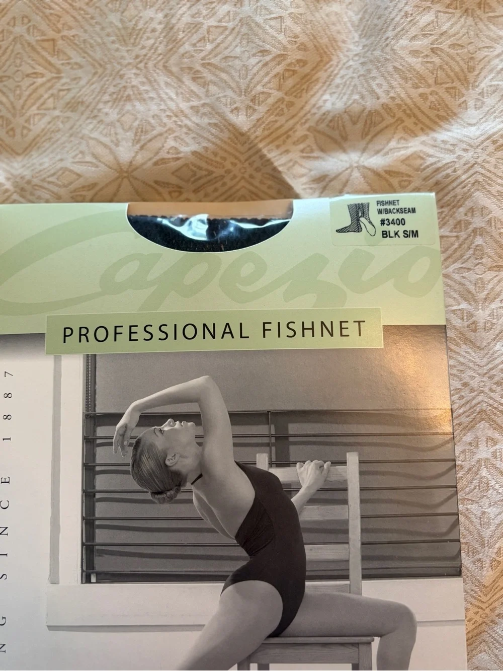 Capezio Black Professional Fishnet Tights